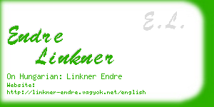 endre linkner business card